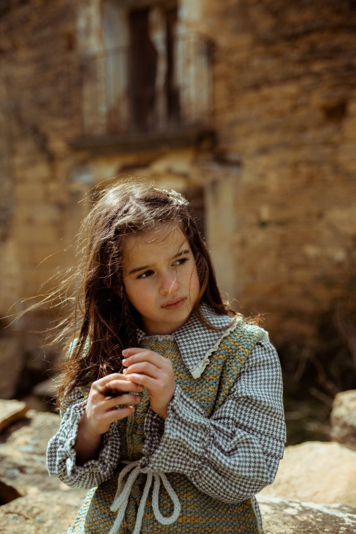 Checkered linen blouse - BURNET