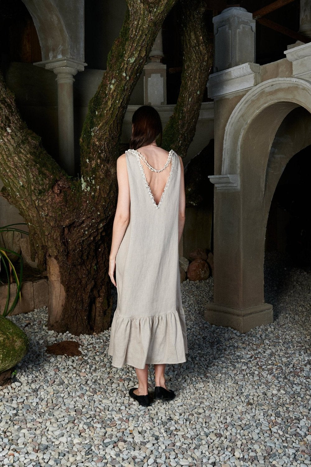 Elegant Loose-Fit Maxi Dress- STELLA