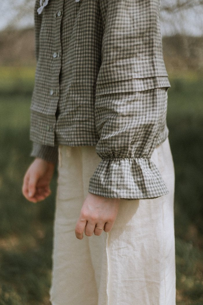 French - style linen blouse