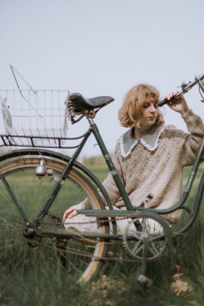 French - style linen blouse