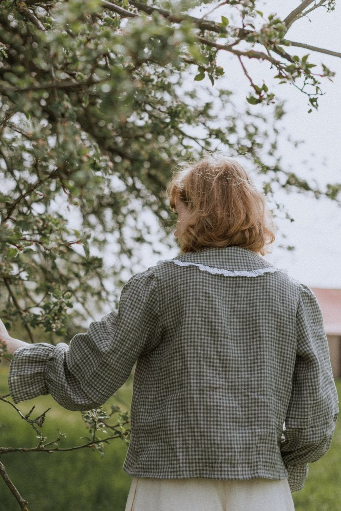 French - style linen blouse