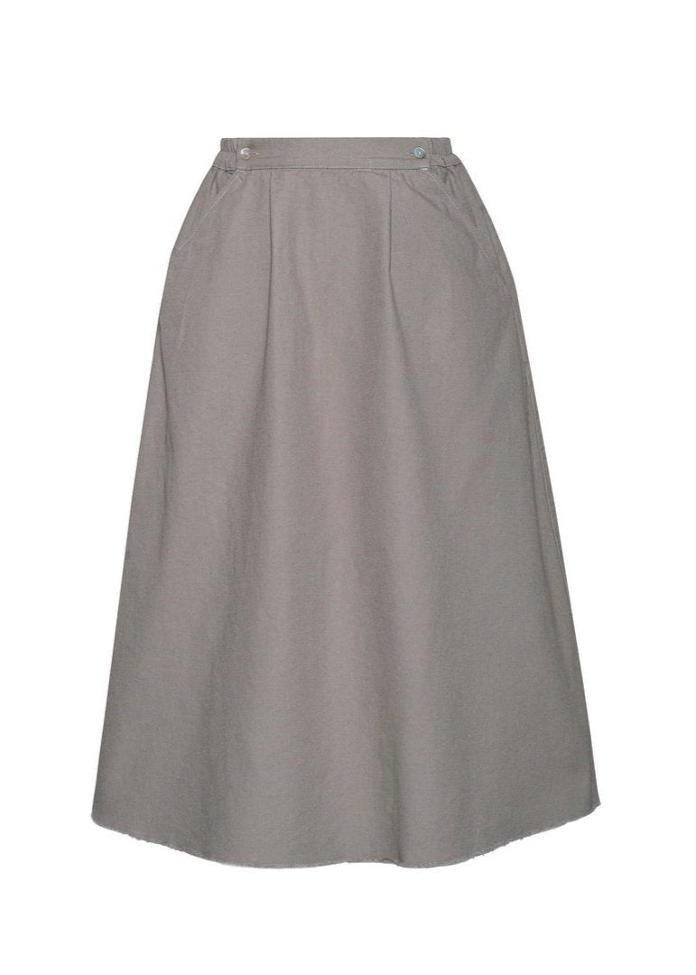 Linen cotton trapeze skirt - FARICA