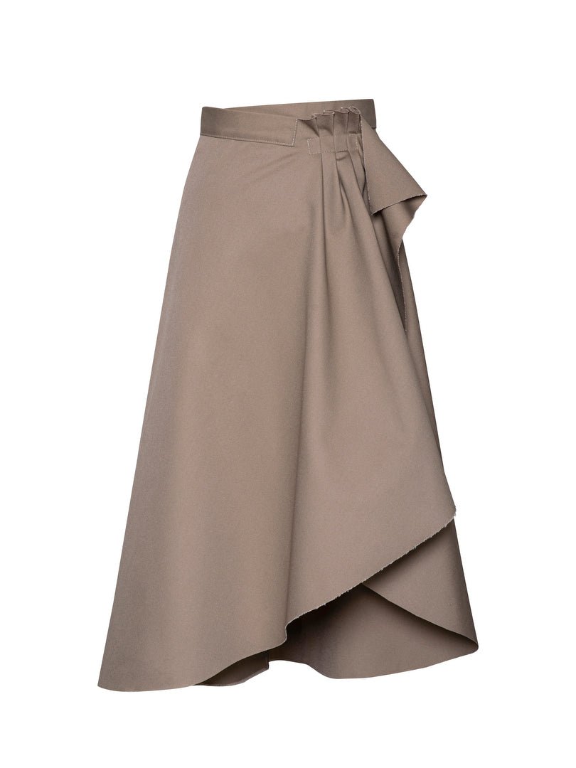 Linen cotton wrap skirt  - ANERES