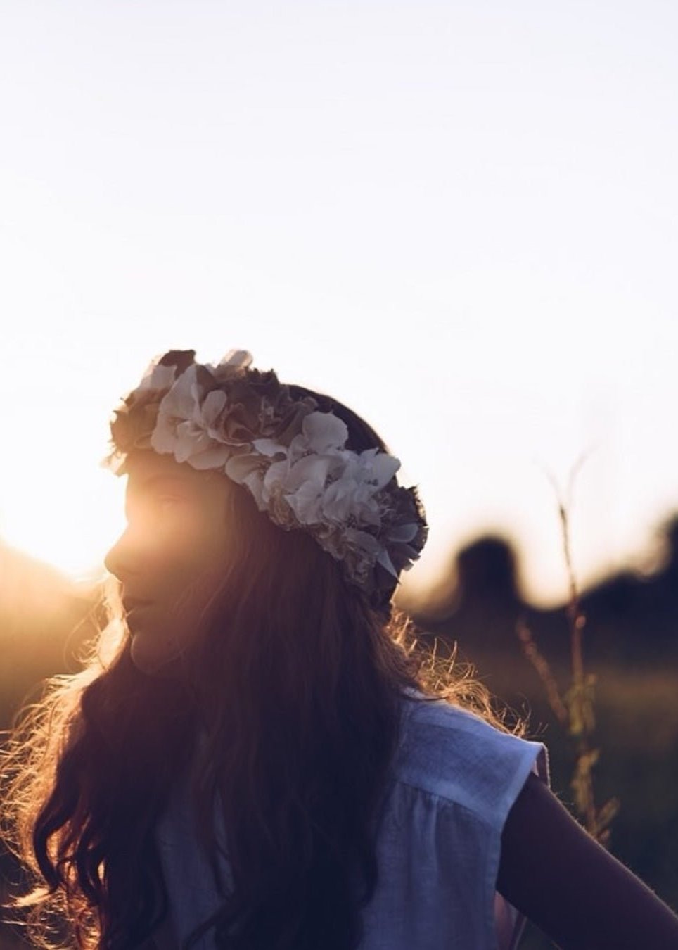 Shabby chic flower crown - PRIMROSES