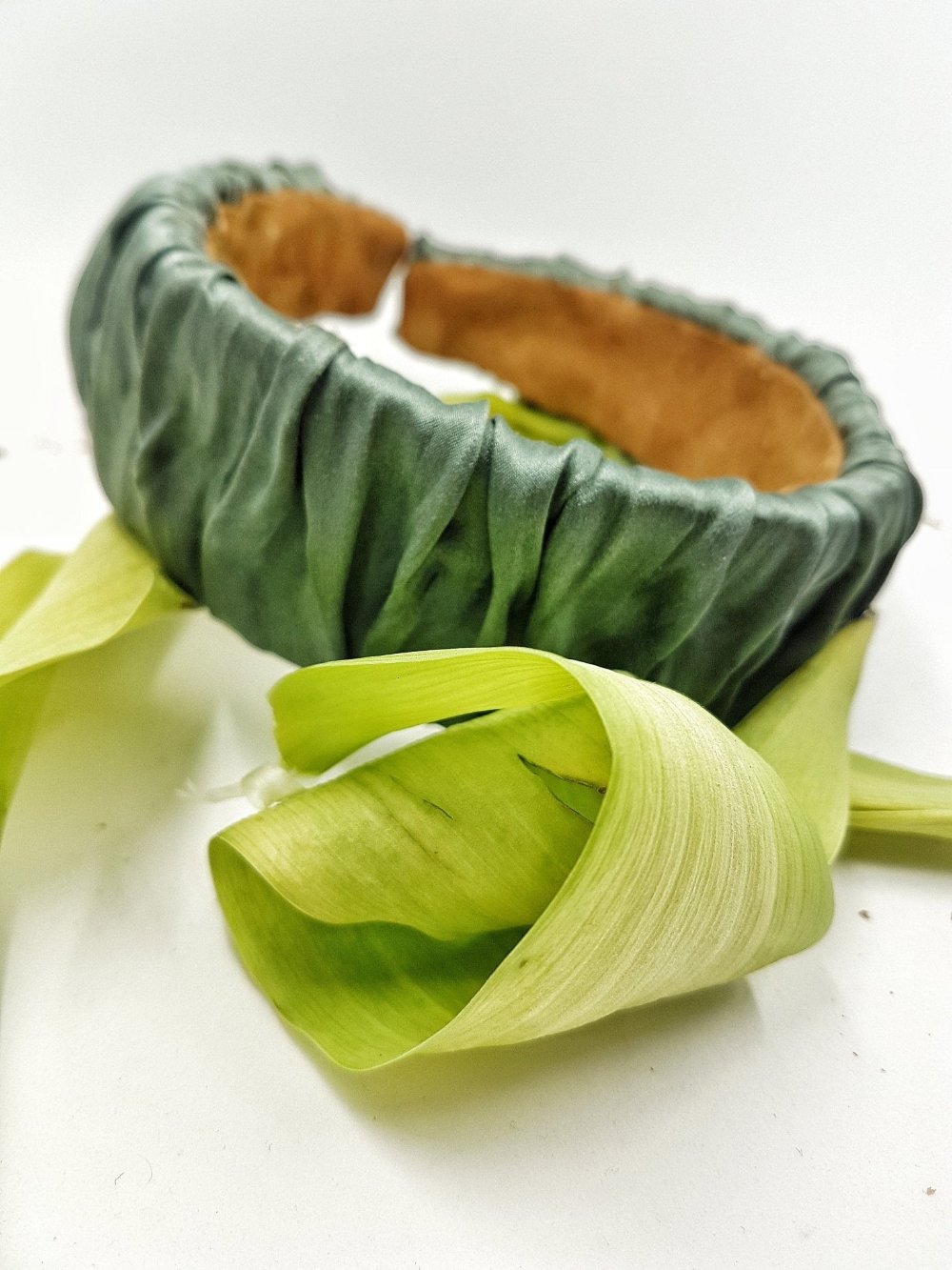 Silk Satin Pleats Headband