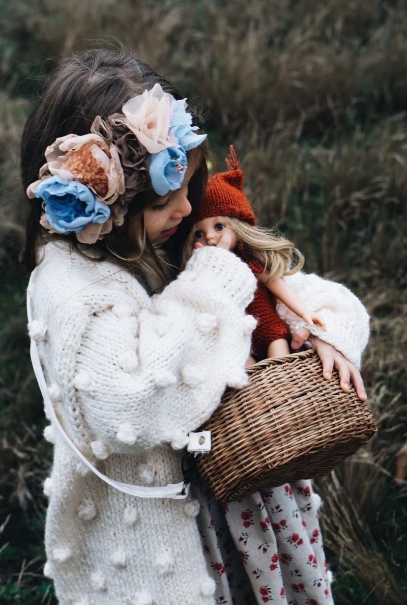 Whimsical flowers headpiece