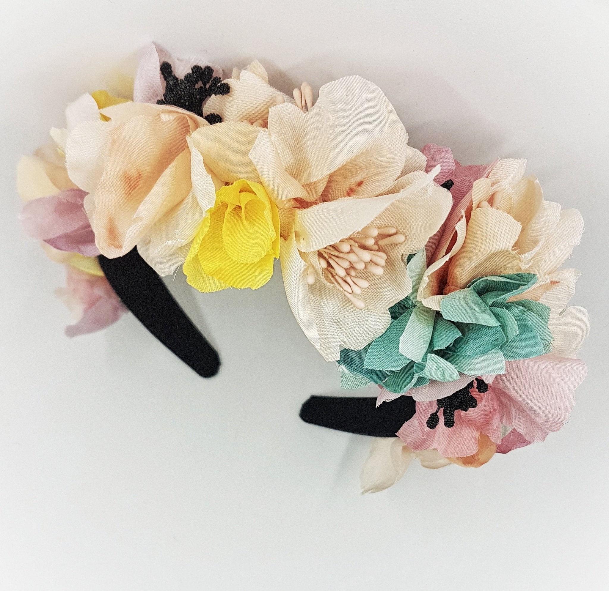 Bright silk flower headband - BRIGHT STAR