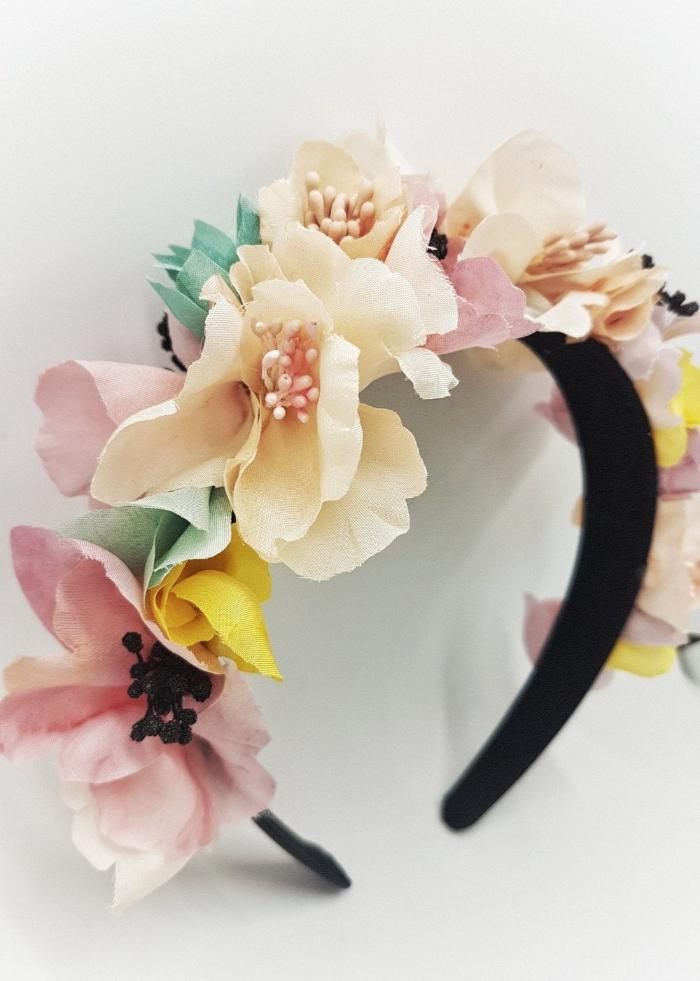 Bright silk flower headband - BRIGHT STAR