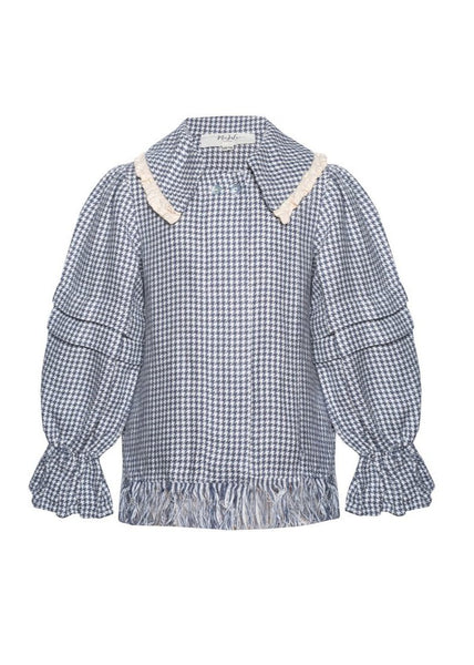 Burnet blouse checkered - MajulaHandmade