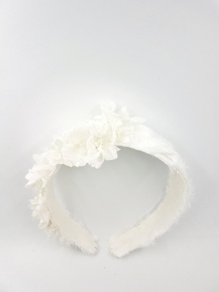 Silk flowers headband for the bride - Jasmine