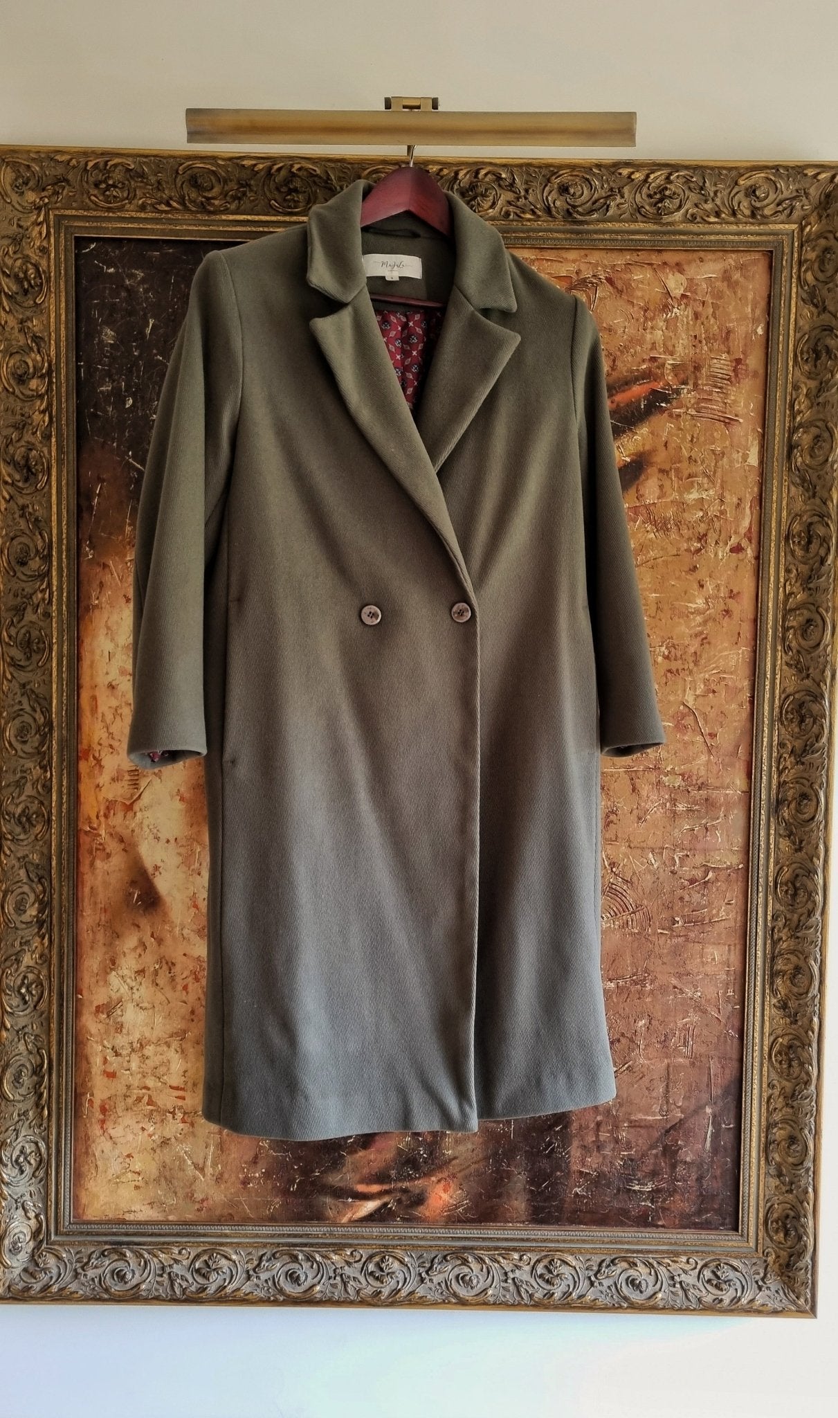 Classic medium - lenght wool coat GABI