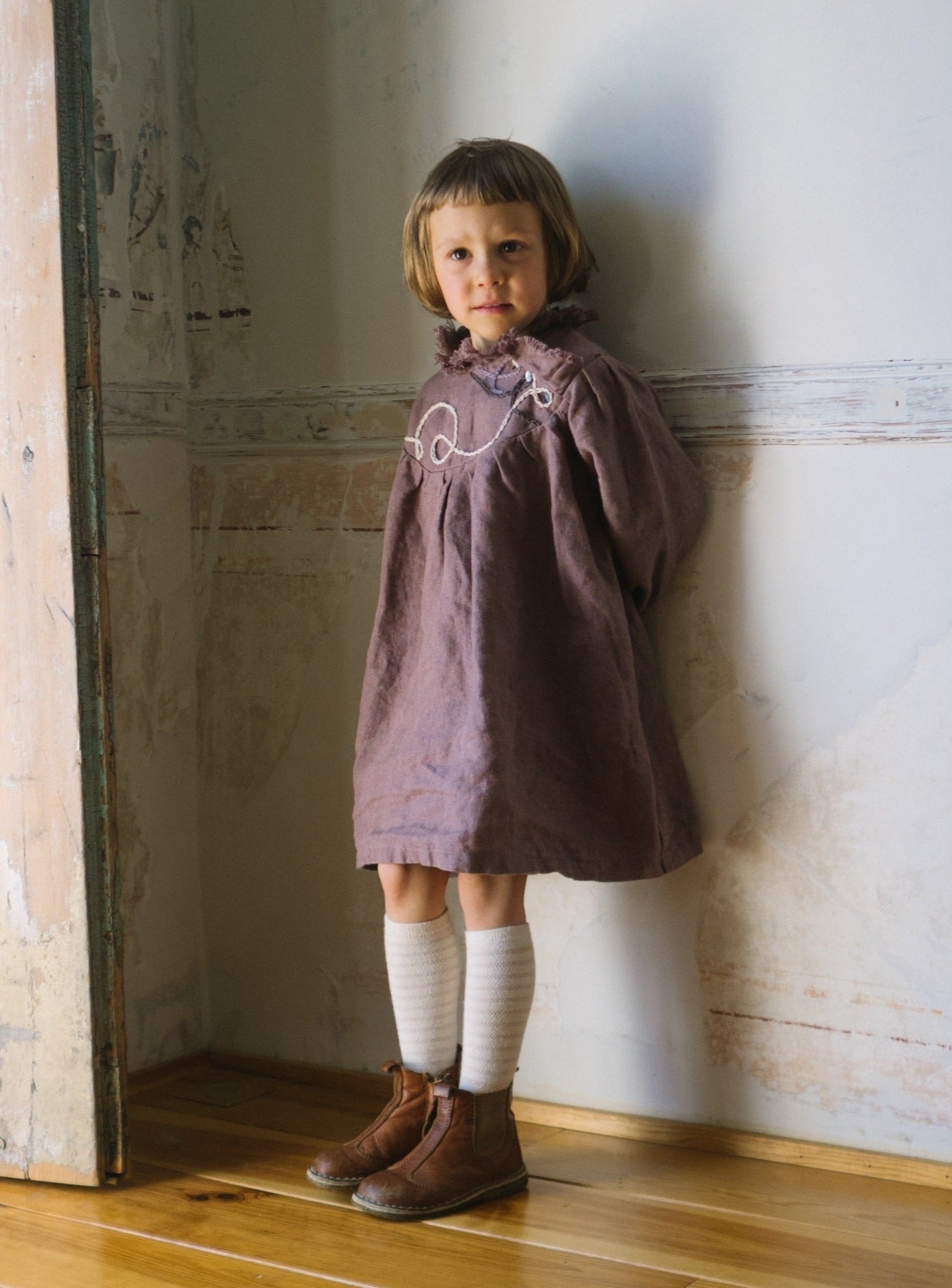 Loose Design Linen Dress - LILA