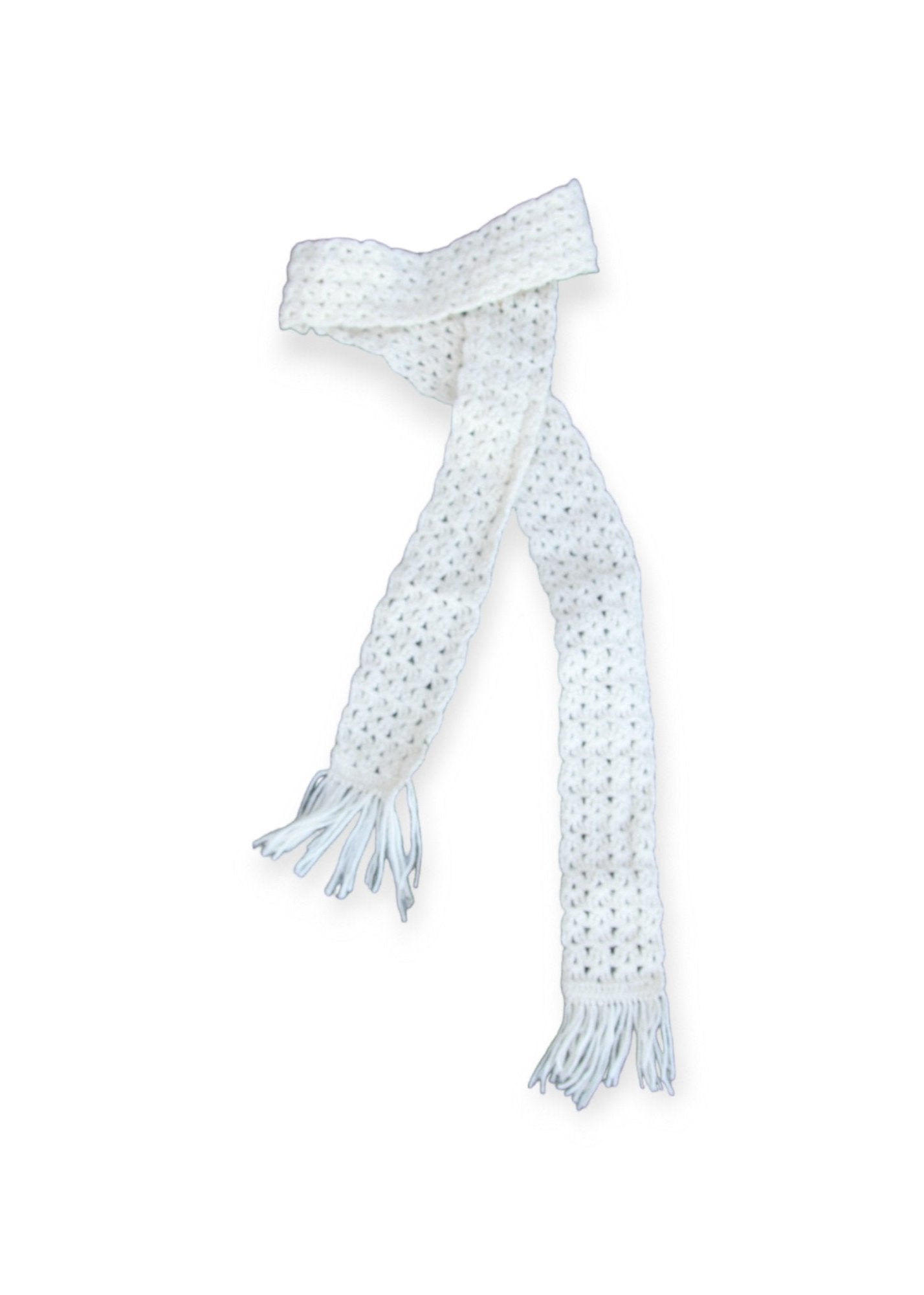 Long crocheted scarf