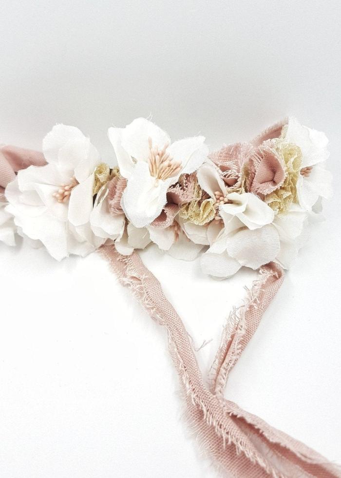 Shabby Chic Flower Crown - PINK DAISY