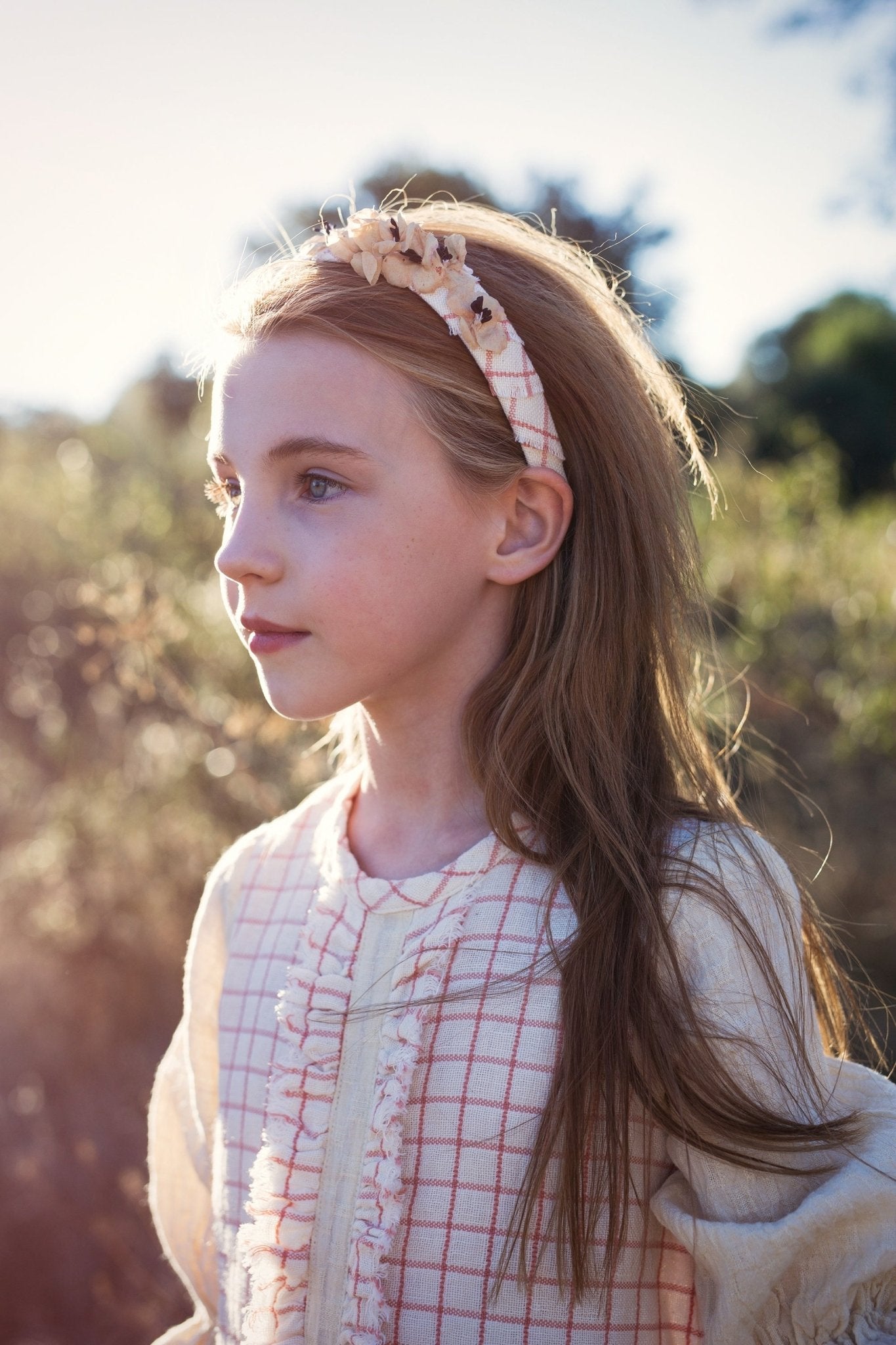 Poetic and Romantic Silk Flower Headband - SWEET PEA