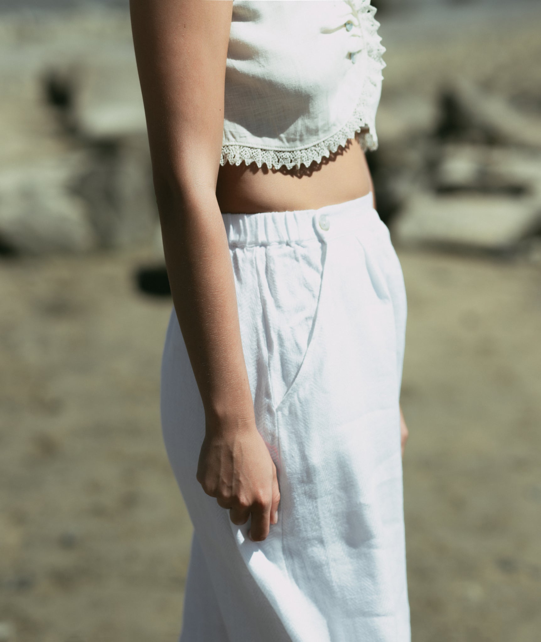 White linen skirt - MILLIE